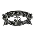 thumbnail image 1 of 9 in. Cast Iron Captains Quarters Sign - Antique Silver, 1 of 1