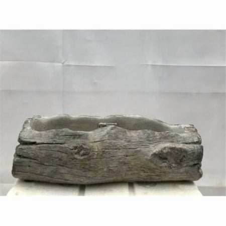 9 in. Faux Log Bonsai Pot