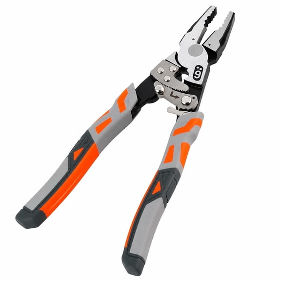 9 in Grip Pliers with Ratchet Self-Locking 4-in-1 One Hand Tool