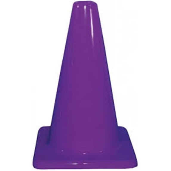 9 in. Height Plastic Cone, Purple