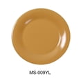 thumbnail image 1 of 9 in. Mile Stone Wide Rim Round Plate, Yellow - Pack of 24, 1 of 1