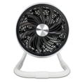 thumbnail image 1 of 9 in. Powerful Floor Air Circulator Fan with 180 Degree Pivot, Variable Speed & Wind Mode, White, 1 of 1