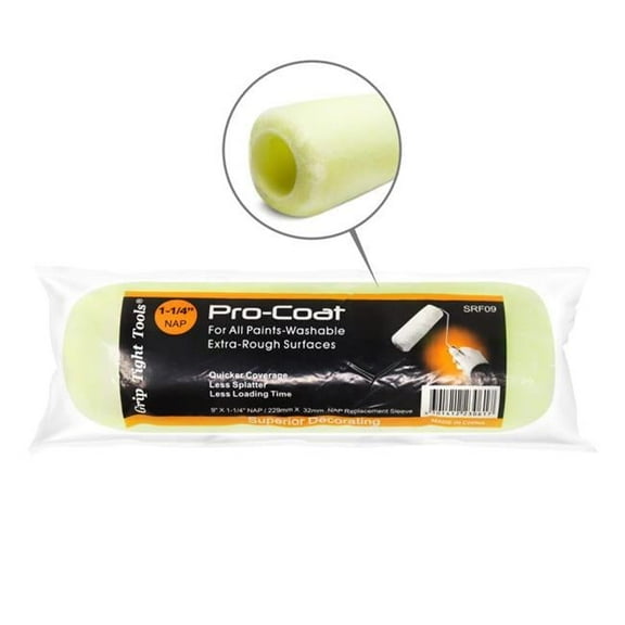 9 in. Professional Paint Roller Cover with 1.25 in. Nap