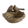 thumbnail image 1 of 9 in. Resin, Lovebirds Nest Handcrafted Accent Table Bowl - Natural Brown, 1 of 1