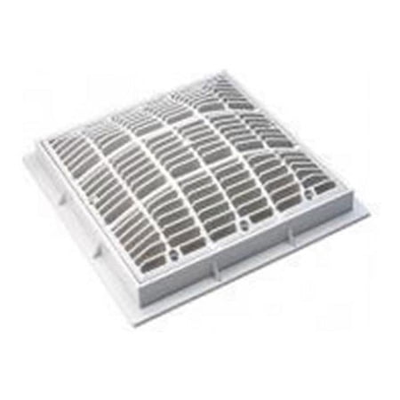 9 in. Square Pool Cover, White
