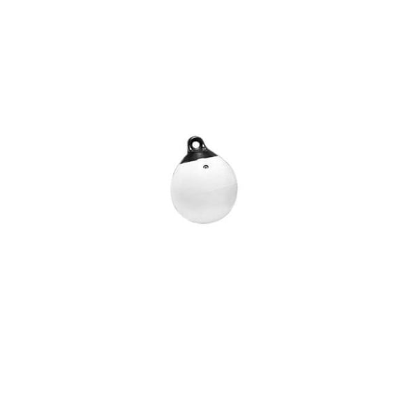 9 in. Tuff End & Trade Inflatable Vinyl Buoy - White