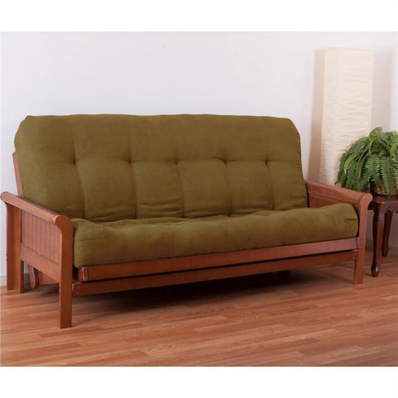9 in. Vitality Microsuede Queen Size Futon Mattress, Camel