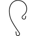 thumbnail image 1 of 9 in. Wild Wings Metal Decorative Hook, Black - Pack of 8, 1 of 1