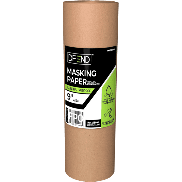 9 in x 180 ft Kraft Masking Roll