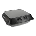 thumbnail image 1 of 9 in. x 9.13 in. x 3.25 in. Large Black Smart Lock Foam Hinged Containers (150-Carton), 1 of 2