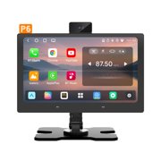 9 ince Portable Wireless CarPlay & Android Auto Screen with 2-in-1 Road & Cabin Camera | G-Sensor Collision Recording | Sunlight-Readable Display