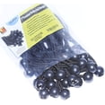 thumbnail image 1 of 9 inch 25 Piece Heavy Duty 5mm Ball Bungee Canopy Cord By Wellmax, Black Color, 1 of 6