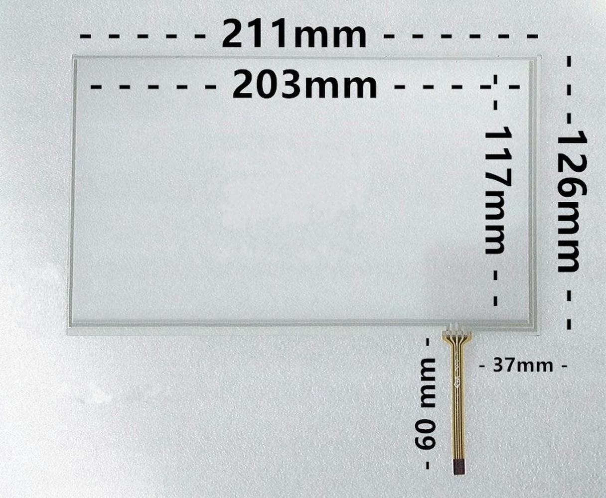 9-inch 4-wire resistive touch screen on-board navigation screen ...
