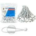 thumbnail image 1 of 9 inch 50 Piece Heavy Duty 5mm Ball Bungee Canopy Cord By Wellmax, White Color, 1 of 8