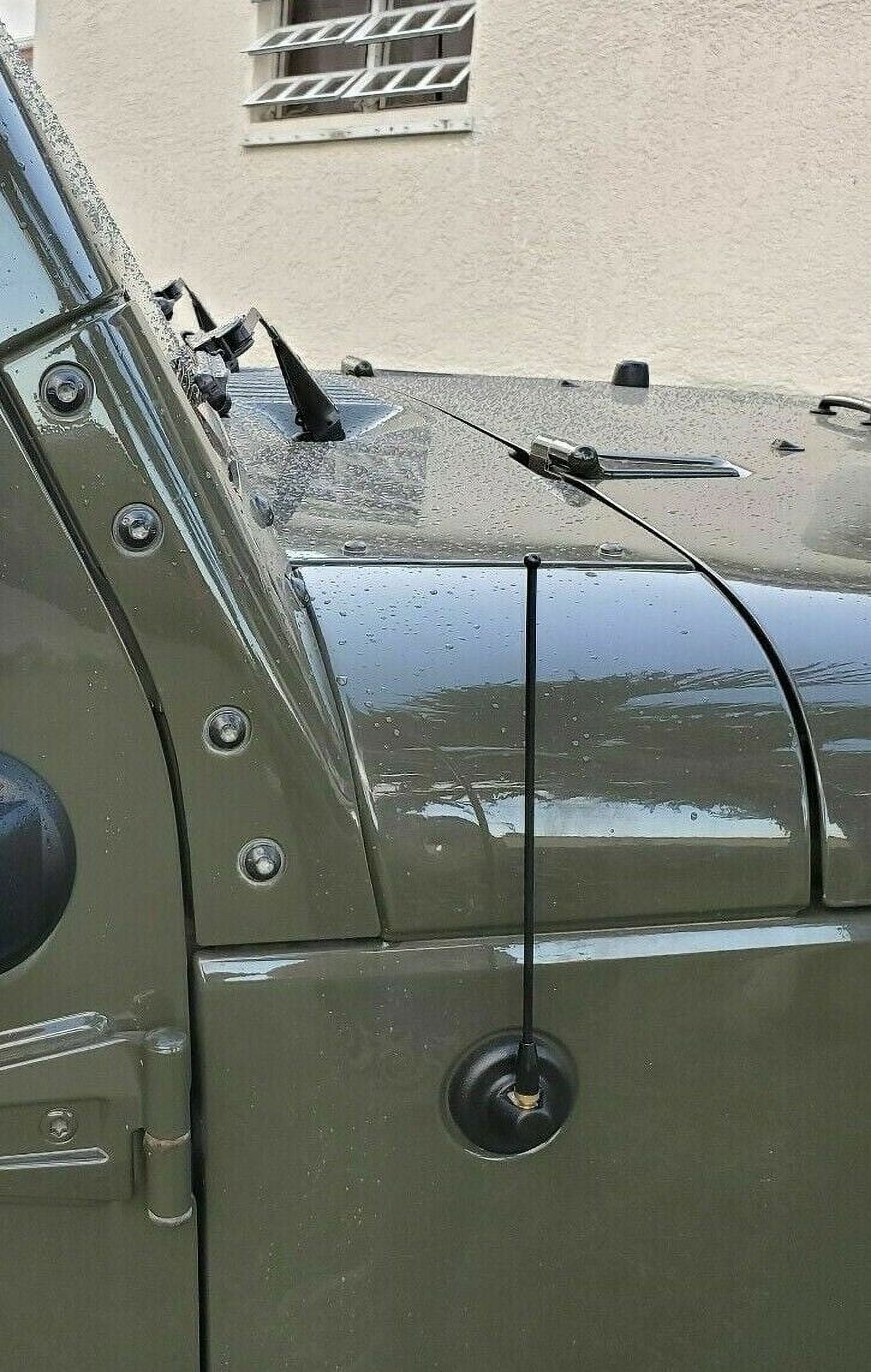 15" Black Spring Stainless AM/FM Antenna Mast Fits: 1982-2002 Chevrolet Camaro E - Foto 2