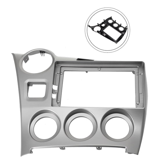 9 inch Car Radio Stereo Fascia Frame Panel Silver For Toyota For MATRIX 2009-14