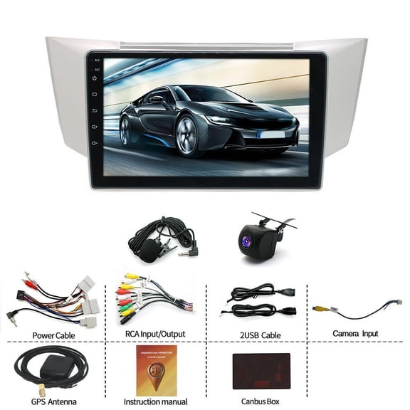 Car Stereo Head Unit with 4+64G, Android 15, 9-inch | GPS Navigation, Carplay, Android Auto, Bluetooth, WiFi, FM/RDS, SWC, DSP | Fit 2003-2009