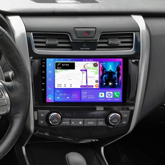 9 inch Car Stereo Radio for Nissan Altima V L33 2013-2018 Navigation GPS Unit Upgrade,2G+64G Android 15 with Wireless Carplay,Android Auto,Bluetooth, WiFi,SWC,DSP,1280x800 HD Touchscreen