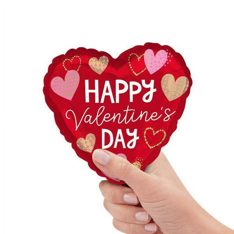 15.5 in. Valentine's Day Happy Valentine's Day Heart Cutouts (9-Pack)
