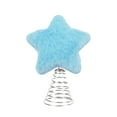 thumbnail image 1 of 9 inch Furry Star Christmas Tree Topper, Soft Plush Xmas Tree Topper for Christmas Tree Decor, Holiday Party, and Festive Home Celebrations, 1 of 5