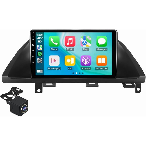 9-inch Linux Car Stereo for Honda Odyssey 2005-2010 IPS Touchscreen Screen Car Radio with CarPlay & Android Auto Support Aftermaket Camera FM Bluetooth SWC