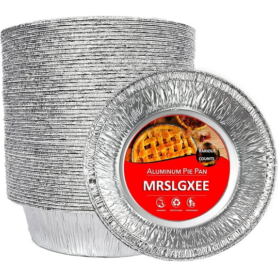9-inch Pie Plate -disposable Aluminum Foil Pie Pot, Heavy-duty, Baked Tin Plate, Standard Size.