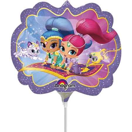 9 inch Shimmer And Shine (Air-Fill Only) Foil Mylar Balloon - Party Supplies Decorations