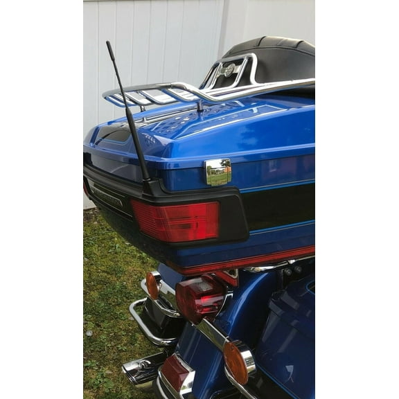 9" inch Short Black Whip AM/FM/XM/CB Antenna Mast Power Rod for HARLEY-DAVIDSON 1989-2022 Brand New