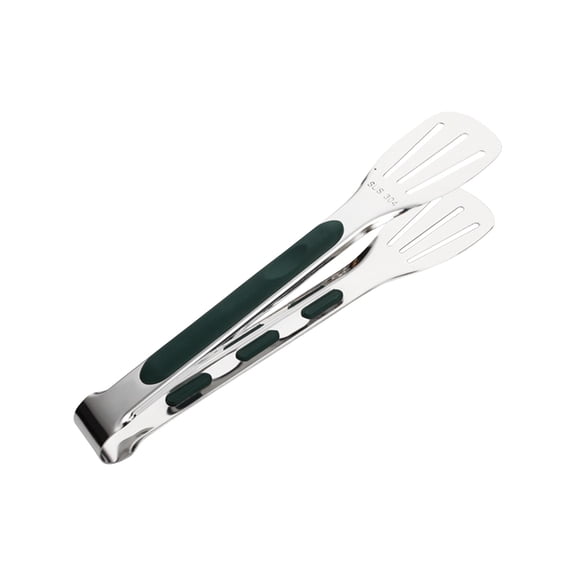 9-inch Stainless Steel Kitchen Food Tongs, Heatproof Cooking Gripper, Non-scratch Lockable Serving Clamp, Slip-resistant Washable BBQ Tool For Baking Grilling Indoor Culinary Sessions