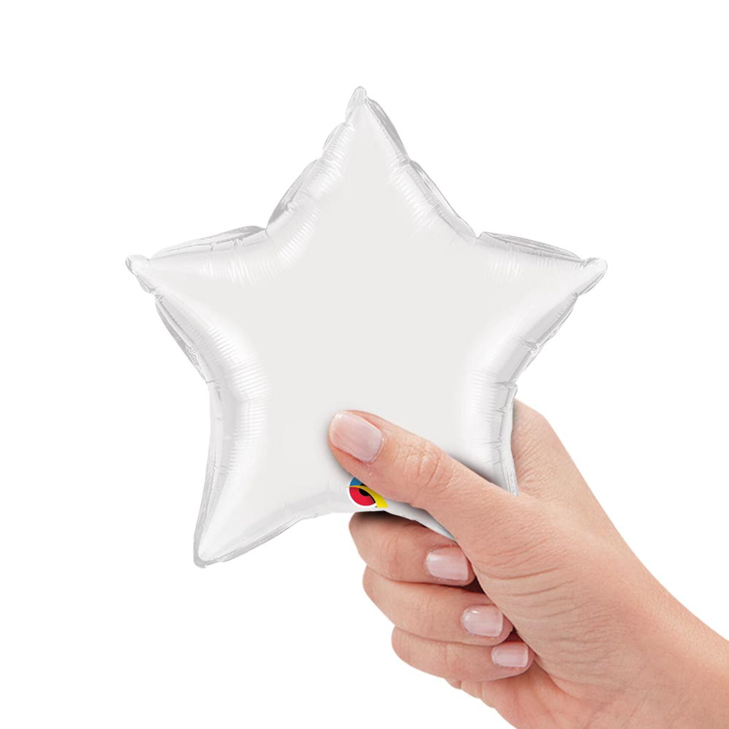 9 inch Star - White (Air-Fill Only) Foil Mylar Balloon - Party Supplies ...