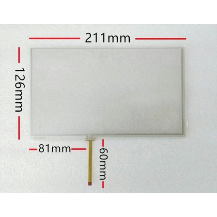 9-inch touch screen 4 wire for navigation vehicle industrial industrial computer commercial equipment touch screen 211*126mm