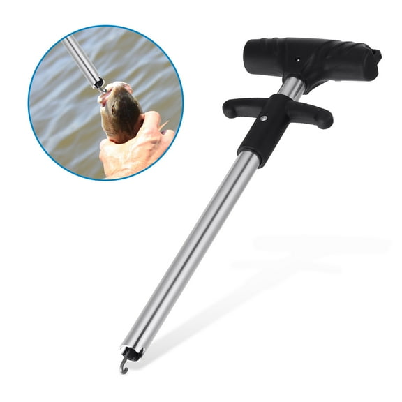 9 inches Easy Reach Fish Hook Remover Tool Squeeze Out Hook Extractor (White)