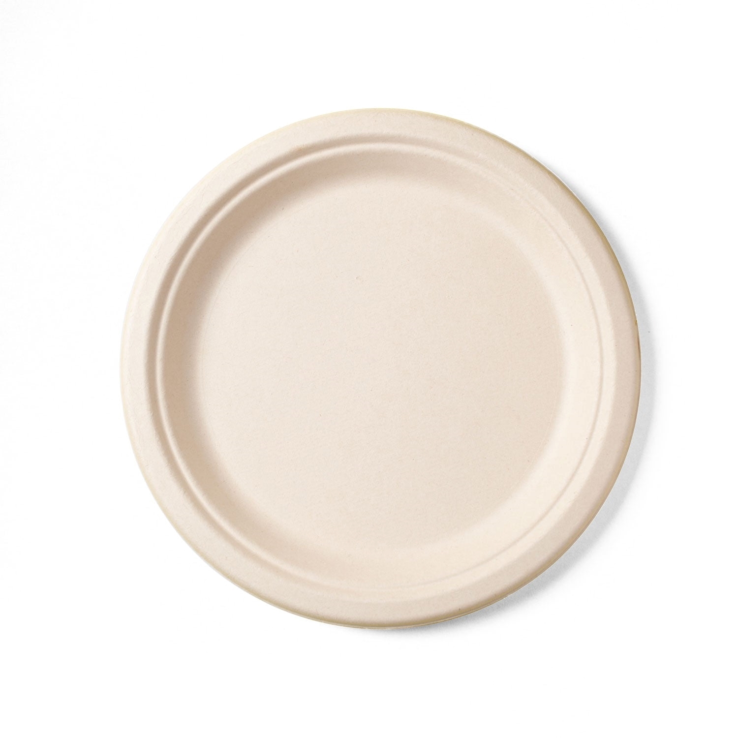 9inches Renewable Fiber (Paper) Plates (125Pack), PFAS, Bleach Free