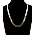 thumbnail image 1 of 9 mm & 20 in. 14K Gold Plated Herringbone Chain Necklace, 1 of 1