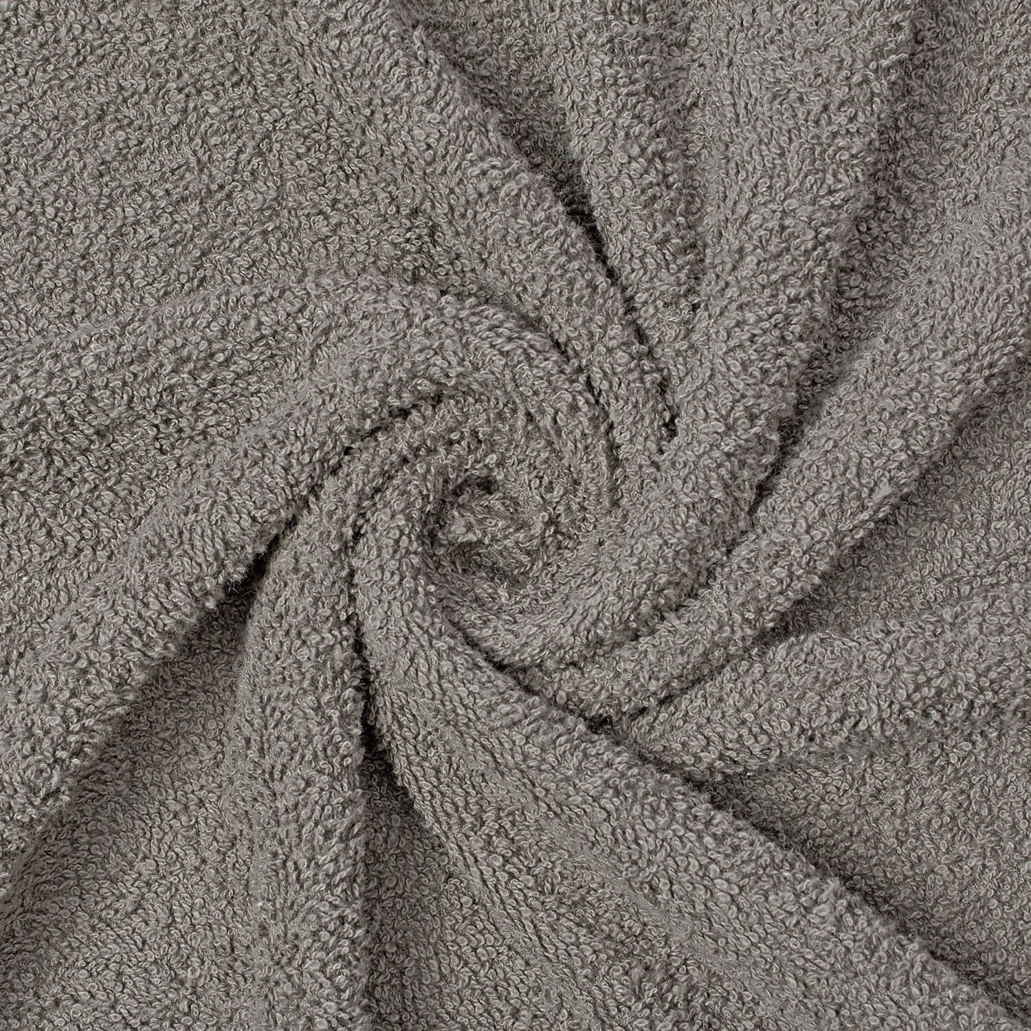 9 oz Cotton Terry Cloth Hypoallergenic 44/45" Fabric By The Yard - Grey (1 Yard)
