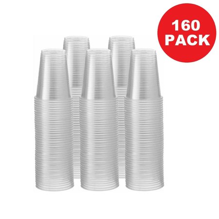 9 oz Disposable Translucent Plastic Cold Cups For All Occasions 160 Pack