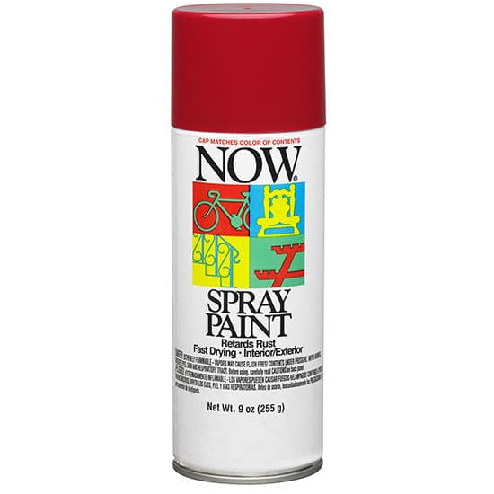 9 oz Krylon I21217007 Red NOW Enamel Spray Paint, Gloss