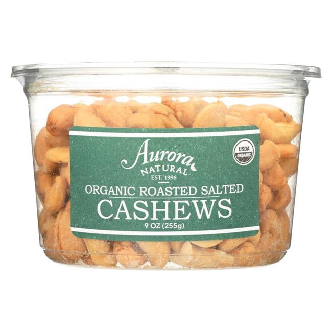 9 oz Organic Roasted Salted Cashews - Walmart.com