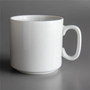 9 oz Royale Stackable Bright White Porcelain Mug