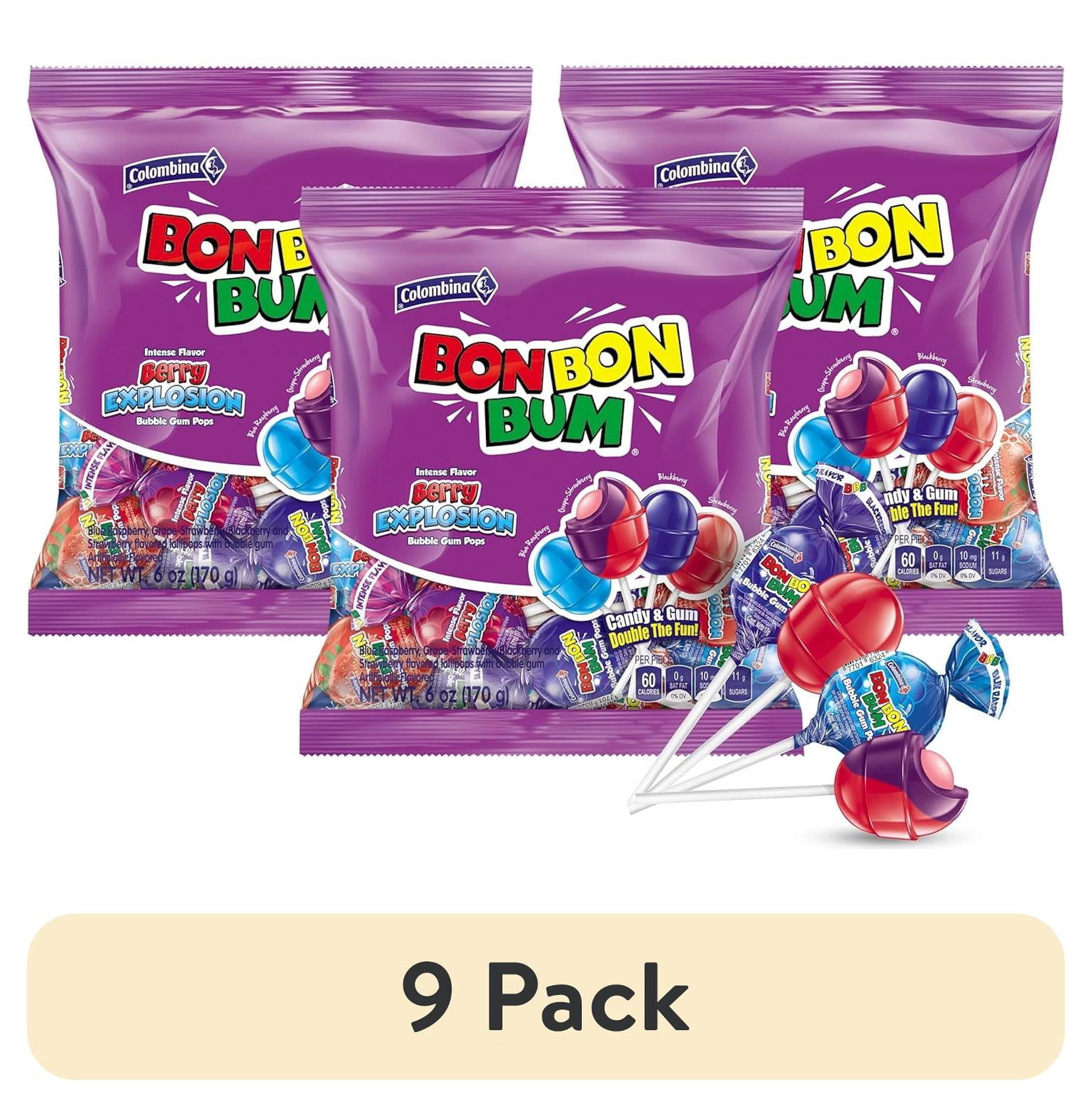 (9 pack) Colombina Berry Explosion Lollipops, 12-Pack