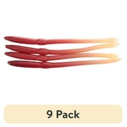 (9 pack) Creme 6" Scoundrel Worm Lures 4 Pack, Live Color