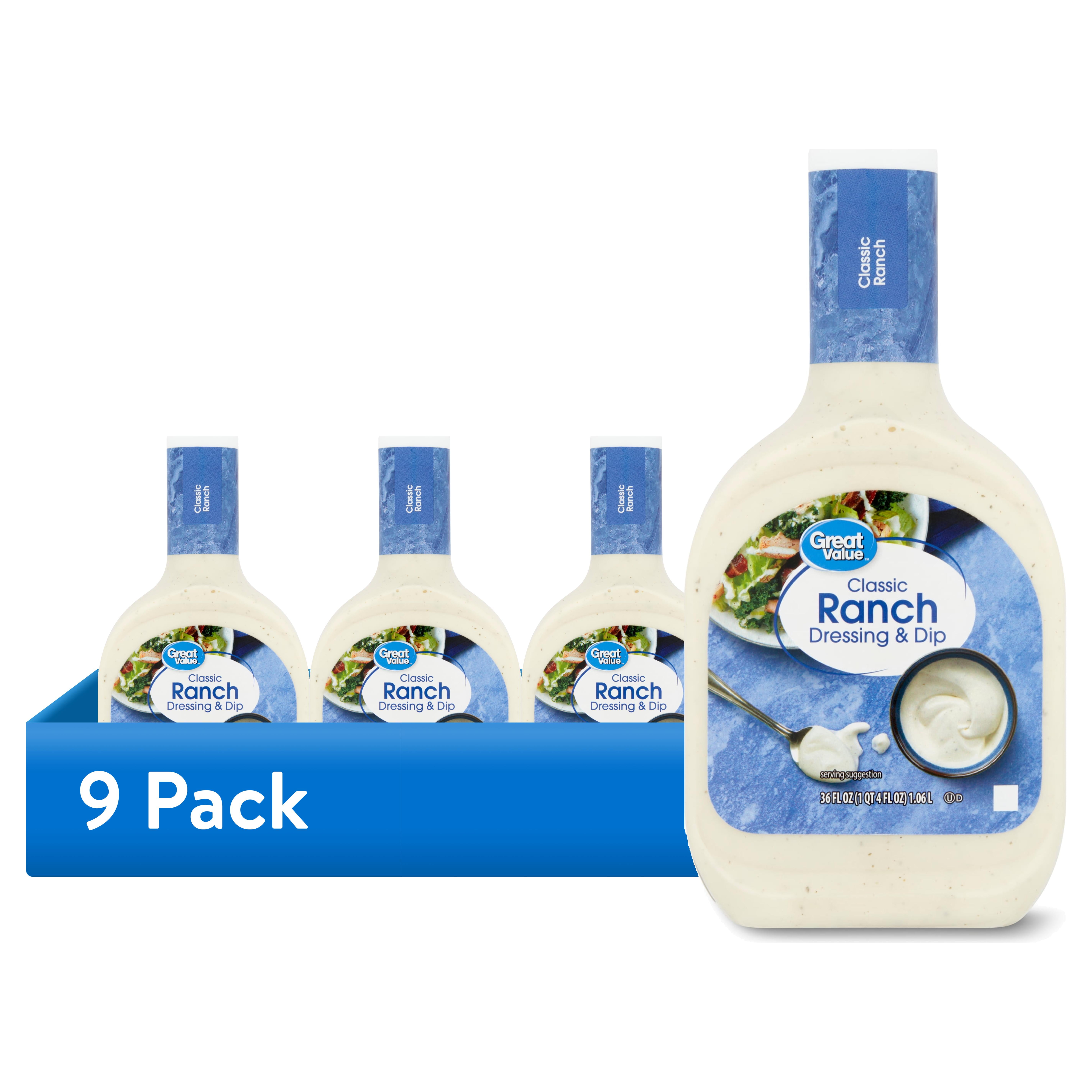 Great Value Classic Ranch Dressing & Dip, 36 fl oz - Walmart Business Supplies Great Value Classic Ranch Dressing & Dip, 36 fl oz - Walmart Business Supplies