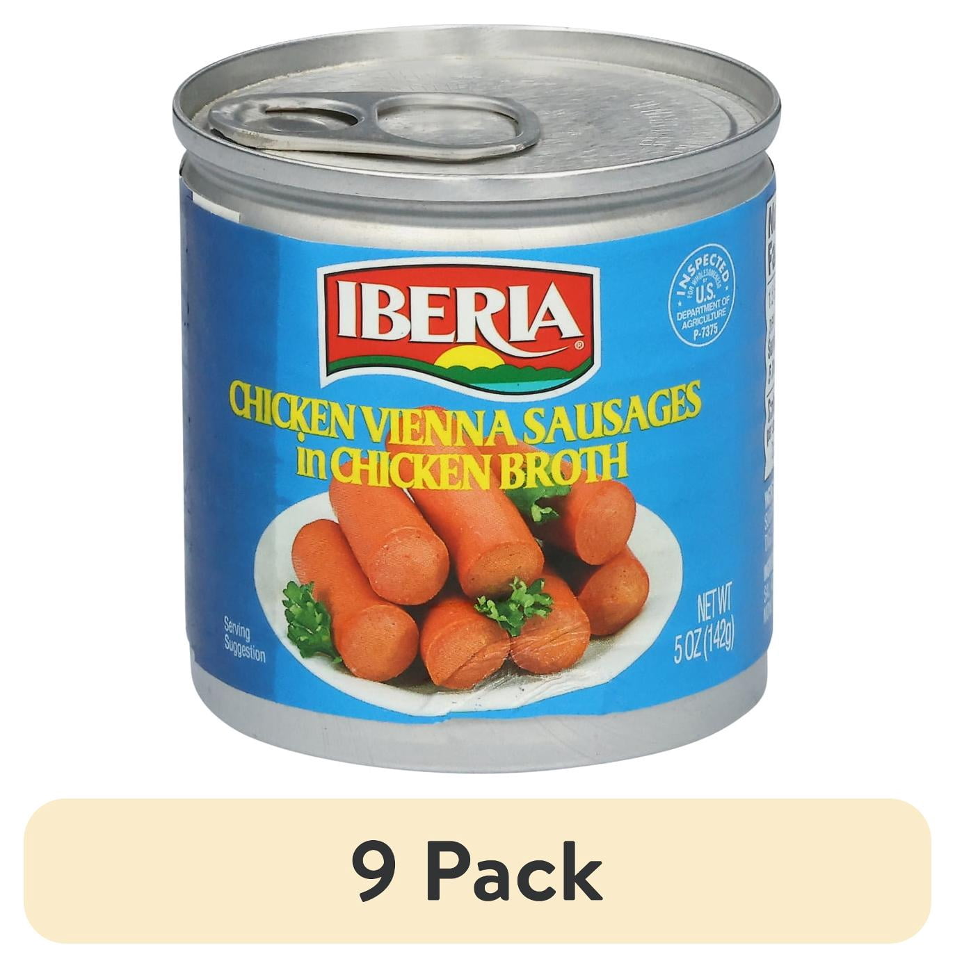 (9 pack) Iberia Chicken Vienna Sausages in Chicken Broth, 5 oz