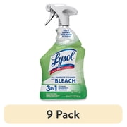 9 pack Lysol, Bleach, Multi-Purpose Cleaner, Foaming Spray, Antibacterial Cleaner, 32 fl oz