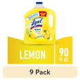 thumbnail image 1 of (9 pack) Lysol All Purpose Cleaner, Multi-Surface Disinfectant Floor Cleaner for Mopping Solution, for Bathroom & Kitchen, Lemon & Sunflower, 90 fl oz, 1 of 9