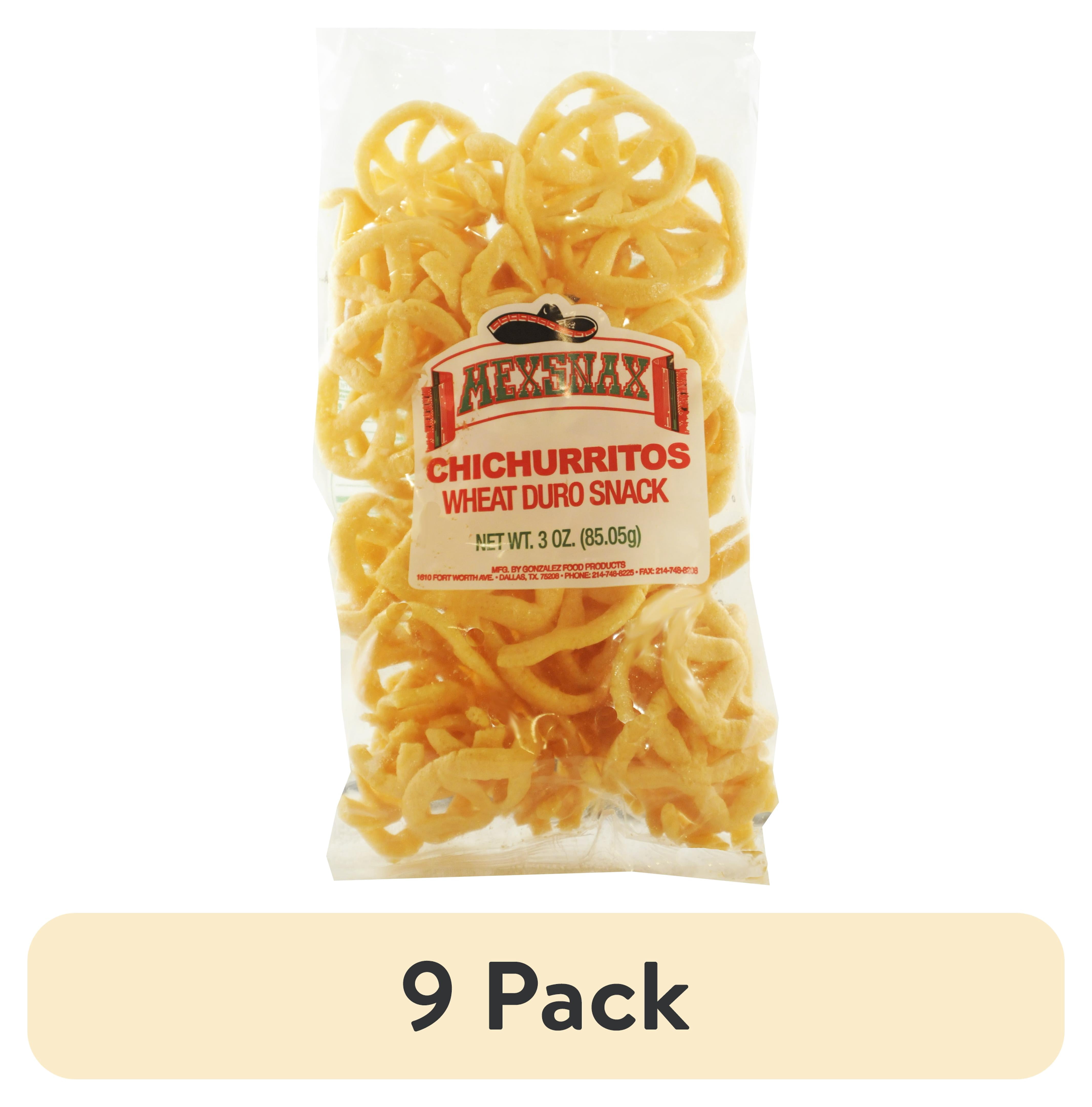(9 pack) Mexsnax Plain Chicharrones, 1 oz