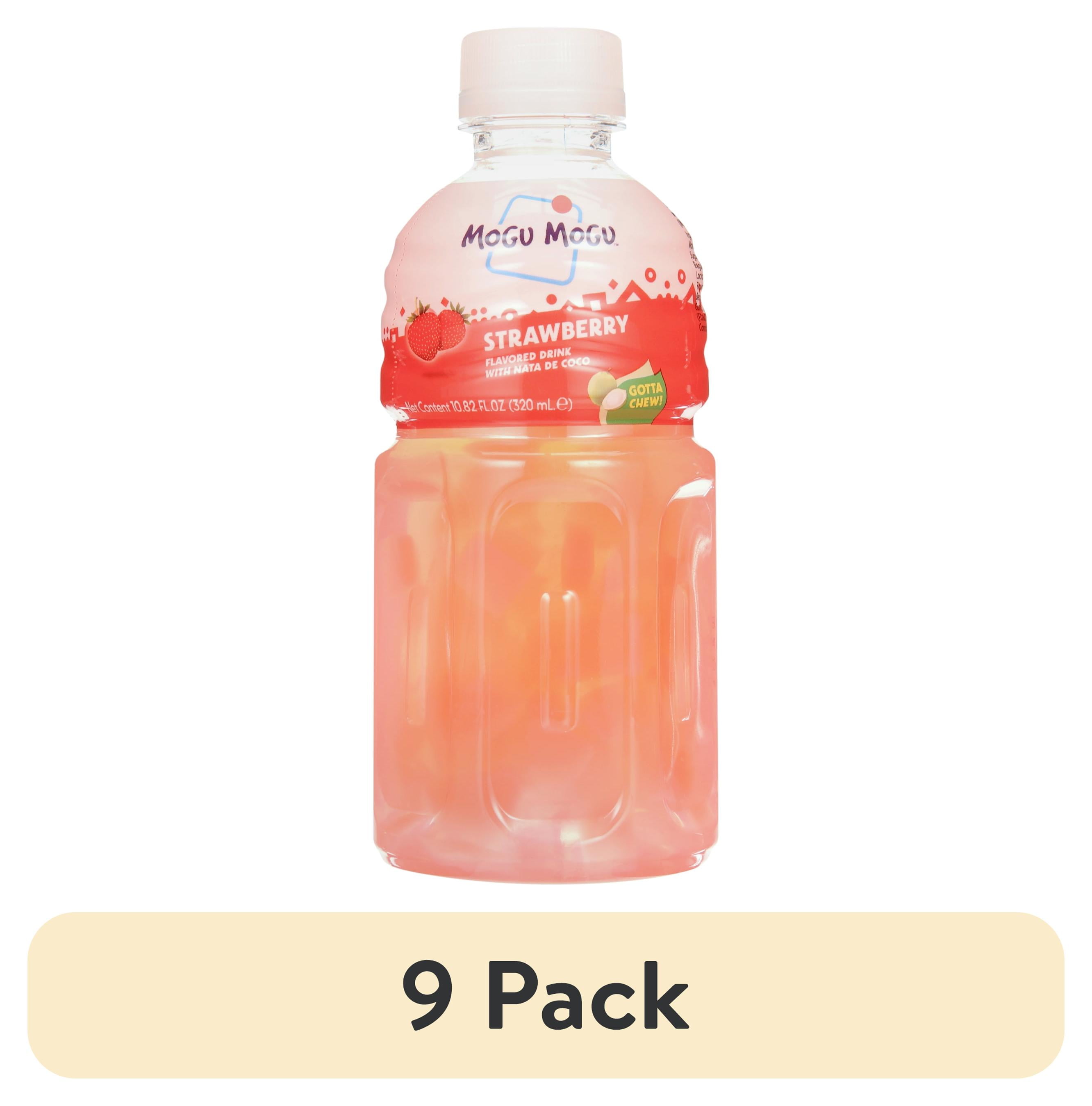 mogumogu Mogu Mogu Aloe Vera Drink with Strawberry Flavor, 10.82 oz