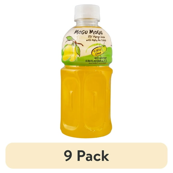 (9 pack) Mogu Mogu Juice, Mango & Coconut Juice, 10.8 Fl oz, 1 Ct