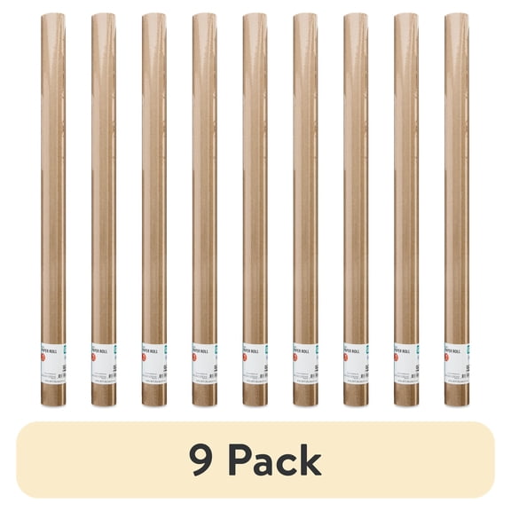 (9 pack) Pen+Gear 30"X30' Kraft Paper Roll