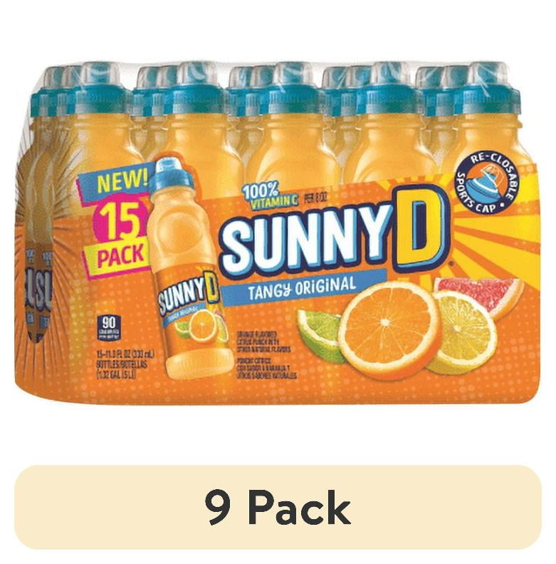 (9 pack) Sunny D 15/11.3Oz Tangy Original Sport Cap